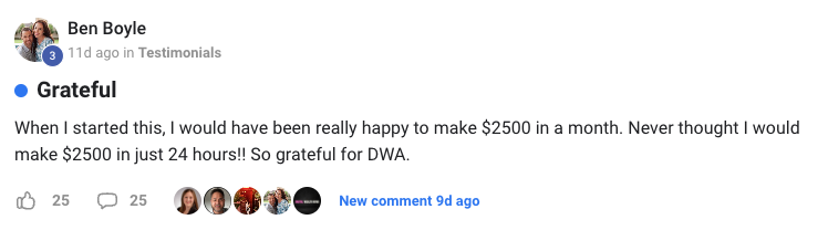 Ben Boyle – $2,500 in 24 hours - Digital Wealth Academy Reviews -