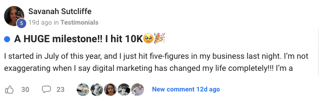 Digital Wealth Academy Reviews - Savanah Sutcliffe – Hit $10K, life-changing success